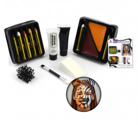 Animal Fx Makeup Kit: Brushes, Tubes, Color Case and Sponges