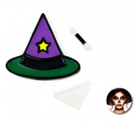 Kit de maquiagem Bruja Star: paleta, esponja e pincel