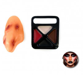 Kit de maquiagem Dark Witch: paleta e nariz