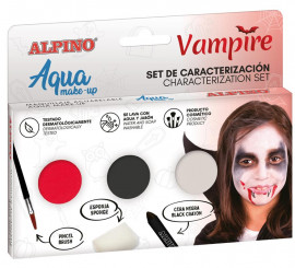 Vampire Makeup Kit: 3 colors, brush and sponge