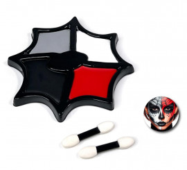 Halloween-Make-up-Set: Palette und Pinsel