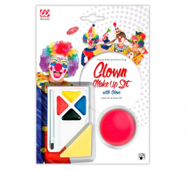 Kit de maquiagem de palhaço com nariz