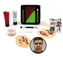 Fx Makeup Kit : Pinsel, Tuben, Foundation, Wunden und Schwamm