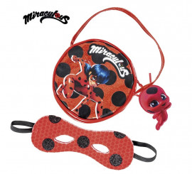 Kit de Miraculous Ladybug infantil: Bolso y antifaz