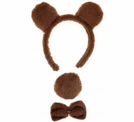 Bear Kit: Headband, Bow Tie and Tail