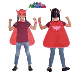 Pj Masks Owlette Kit for Children: Mask, cape and bracelet