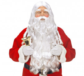 Santa Claus Kit: Wig, Beard, Mustache and Eyebrows