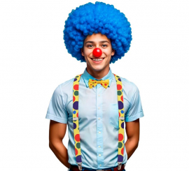 Adult Polka Dot Clown Kit: Polka Dot Suspenders and Bow Tie