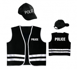 English Police Kit for Kids: Hat and Vest