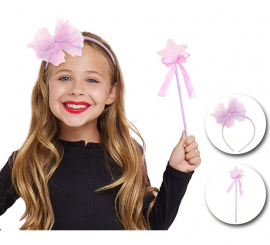 Purple Princess Kit for Kids: Headband and Wand