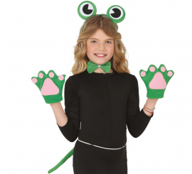 Kit de Ranita para niños: cola, guantes, diadema y pajarita