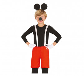 Children's Mouse Kit: Headband, Nose and Shorts with suspenders