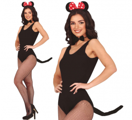 Famous Mouse Adult Kit: Bow, headband, bow tie and tail