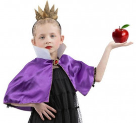 Evil Queen Kit for Girls: Mini Cape and Crown