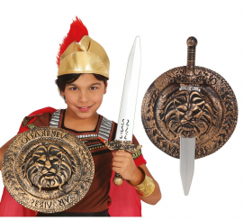 Casque Soldat Romain Doré – Cosplay, Déguisement Médiéval – Taille Adulte Unisexe – Plastique – Pour Fête, Carnaval
