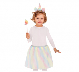 Kit Unicorno per bambini: fascia per capelli, bacchetta magica e tutù