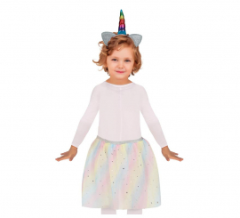 Kit Unicorno per bambini: fascia per capelli, bacchetta magica e tutù