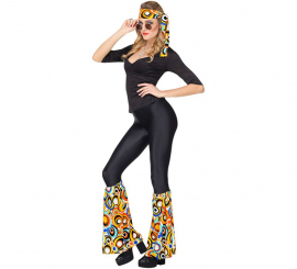 70s Hippie Kit Multicolor Bubbles Adult: Headband and Legwarmers 70s Hippie Kit Multicolor Bubbles Adult: Headband and Legwarmers