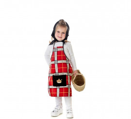 Chestañera Red Checkered Kit or Costume for girl