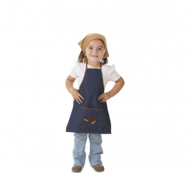 Jeans Costume Kit for Baby: Apron and Handkerchief