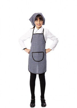 Chestnut Seller Costume Kit for Kids: Scarf and Apron