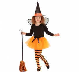 Kit de Fato de bruxa e fada para meninas: tutu, asas e chapéu Kit de Fato de bruxa e fada para meninas: tutu, asas e chapéu