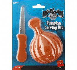 Kit para tallar Calabazas: Cuchillo y Plato