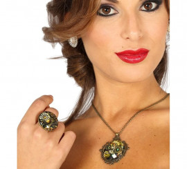 Kit steampunk: anello e pendente