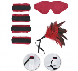 Kit Sujetadores Sexy: Antifaz, Plumas y Sujetadores