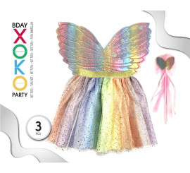 Kit Tutu Alas Varita Pastel