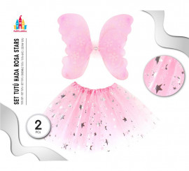 Kit Tutu Hada Rosa Stars