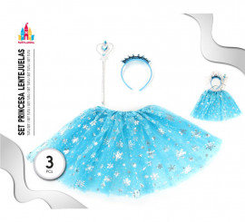 Kit Tutu Princesa Lentejuelas 3Pc