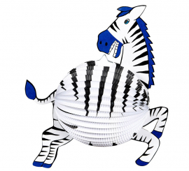 42 cm Zebra Lantern