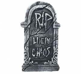 '''Cemetery Headstone ''Live in Chaos2 43x22 cm'''