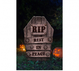 '''Plastic Gravestone 'Rest in Peace''' 56 cm'