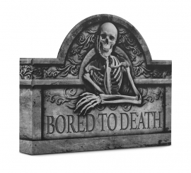 Bored to Death Cardboard Gravestone 27.5x37 cm