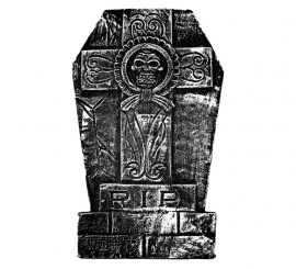 Lápida de Cementerio de 30x49 cm
