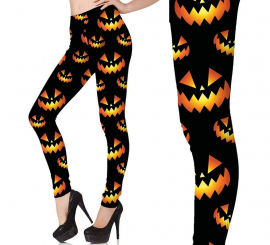 Pumpkin leggings for women