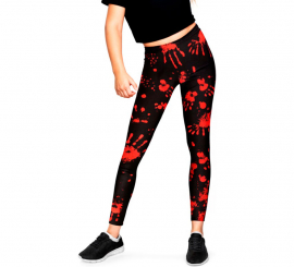 Bloody Footprint Leggings for Girls