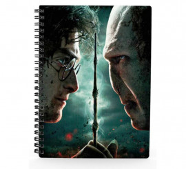 Caderno 3D Harry Potter vs. Voldemort