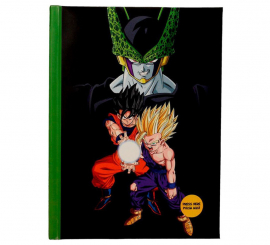 Notebook with light Battle against Dragon Ball Cell