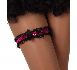 Fuchsia Garter with Heart