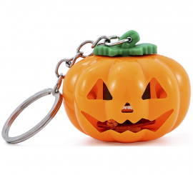 Llavero Calabaza con Luz 4x3.8 cm