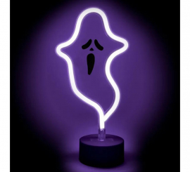 Luz Neon Fantasma com Suporte 17x9x27 cm
