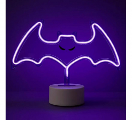 Luz Neon Bat com Suporte 27x9x20 cm