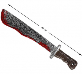 Machete with Blood 43x7 cm