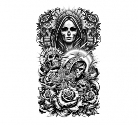 Catrina Tattoo Sleeve