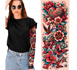 Adult multicolour tattoo sleeve