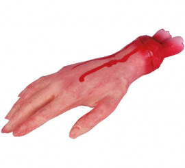 Verstümmelte Hand mit Blut