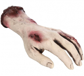 Verstümmelte Hand mit Blut 26 cm